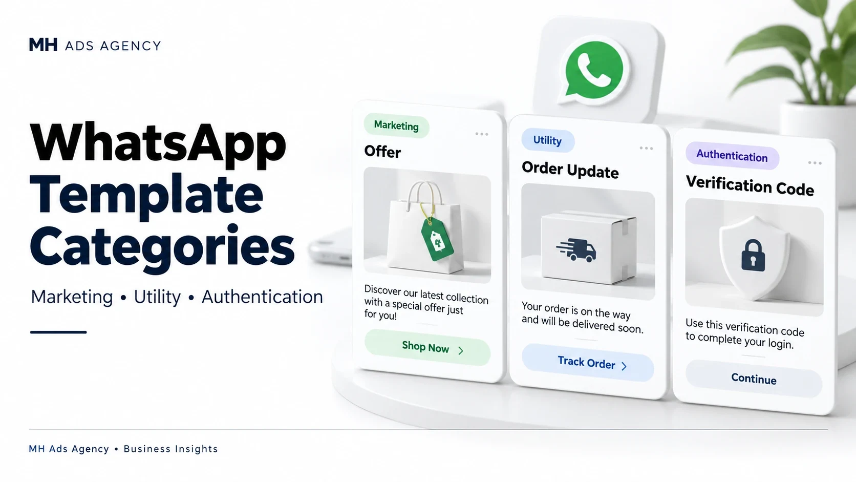 WhatsApp Template Categories — MH Ads Agency